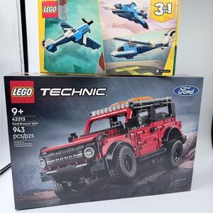 LEGO Technic Ford Bronco 42213 SUV 943pcs Car Set + FREE LEGO Plane